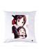 Printed Pillow Case Polyester White 30x30cm