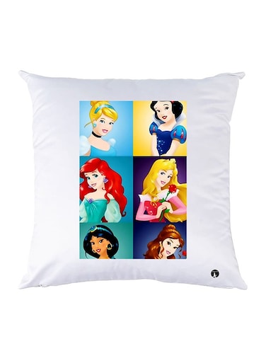 Printed Pillow polyester White 30x30cm