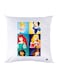 Printed Pillow polyester White 30x30cm