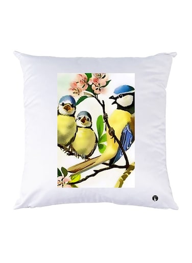 Printed Pillow polyester White 30x30cm