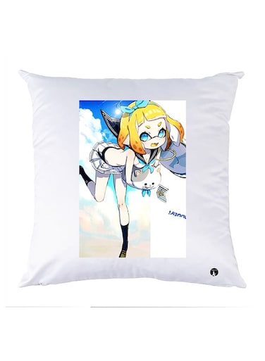 Printed Pillow polyester White 30x30cm