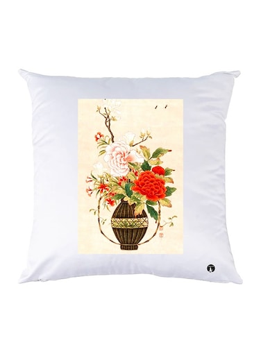 Printed Pillow Case polyester White 30x30cm