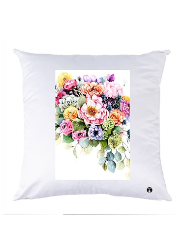 Printed Pillow Case polyester White 30x30cm