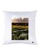 Nature Printed Throw Pillow White/Green/Brown 30x30cm