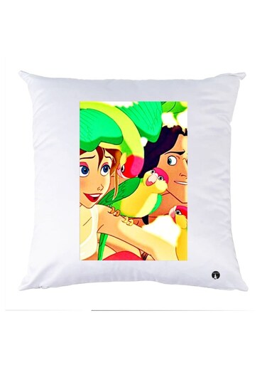 Printed Decorative Pillow Multicolour 30x30cm