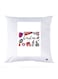 Printed Pillow polyester White 30x30cm