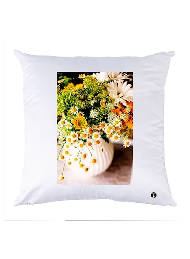Printed Pillow polyester White 30x30cm