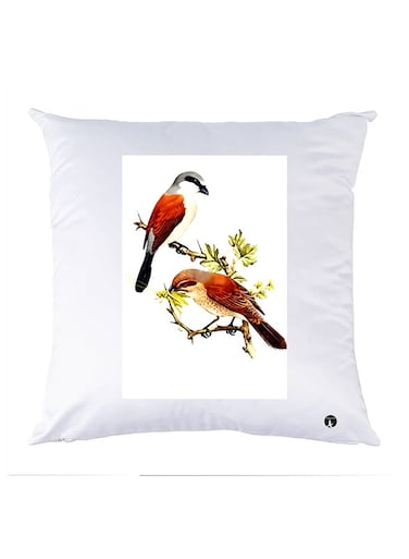 Printed Pillow Case polyester White 30x30cm
