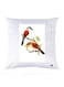 Printed Pillow Case polyester White 30x30cm