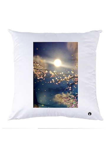 Printed Pillow Case polyester White 30x30cm