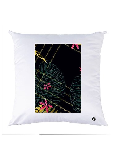 Printed Pillow Case polyester White 30x30cm