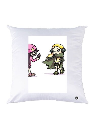 Printed Pillow polyester White 30x30cm