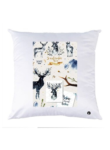 Printed Pillow polyester Multicolour 30x30cm