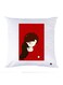 Printed Pillow Case polyester White 30x30cm
