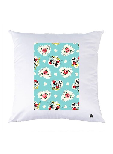 Printed Pillow Case polyester White 30x30cm