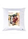 Printed Pillow Case Polyester White 30x30cm