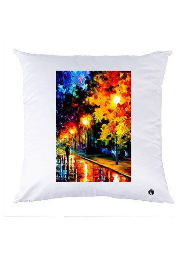 Printed Pillow polyester White 30x30cm