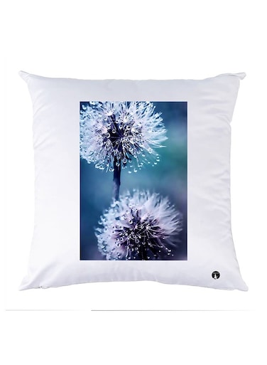 Printed Pillow Case polyester White 30x30cm