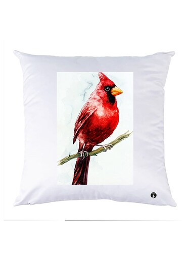 Printed Pillow Case polyester White 30x30cm