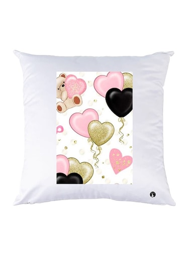 Printed Pillow polyester White 30x30cm