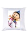 Cartoon Printed Throw Pillow White/Beige/Pink 30x30cm