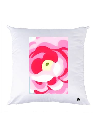 Printed Pillow Case polyester White 30x30cm