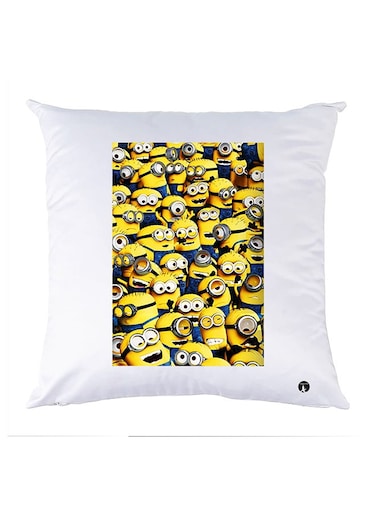 Printed Pillow Case polyester White 30x30cm