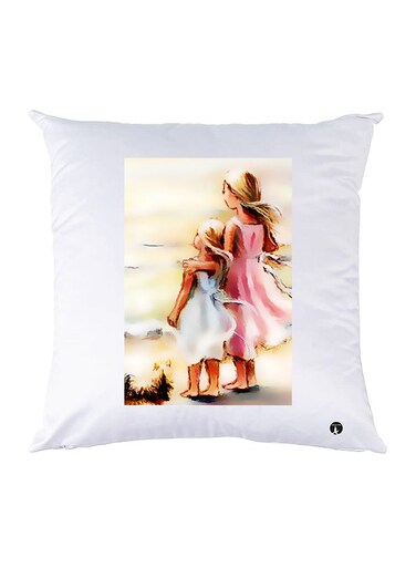 Printed Pillow Case polyester White 30x30cm