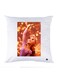 Printed Pillow polyester White/Pink/Beige 30x30cm