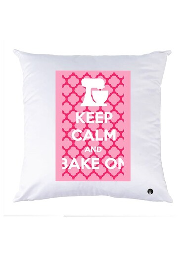 Printed Pillow Case polyester White 30x30cm