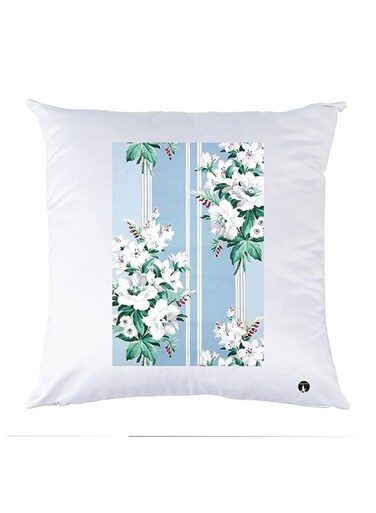 Printed Pillow Case polyester White 30x30cm