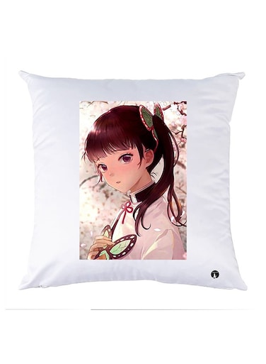Printed Pillow Case polyester White 30x30cm