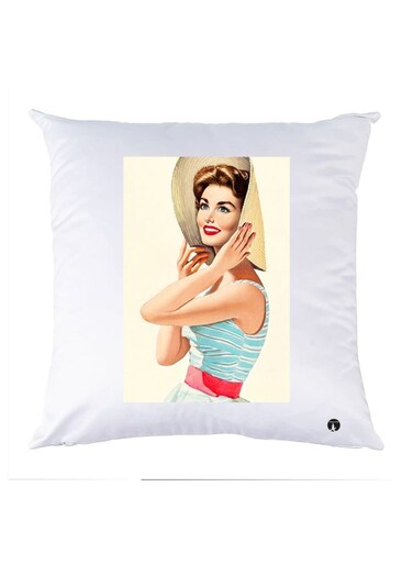Printed Decorative Pillow Multicolour 30x30cm