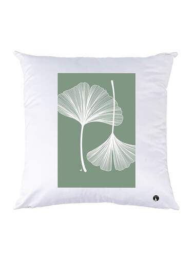 Printed Pillow Case Polyester White 30x30cm