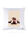 Printed Pillow Case polyester White 30x30cm