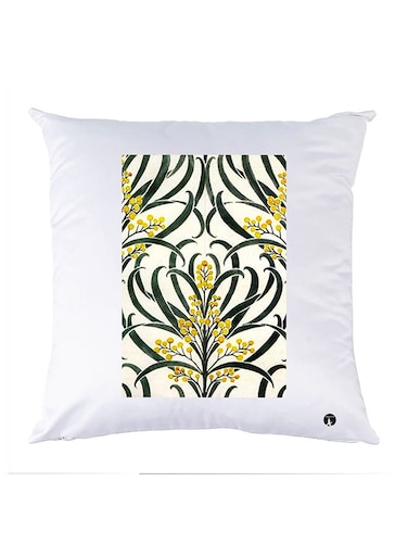 Printed Pillow polyester White 30x30cm