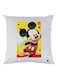 Mickey Mouse Printed Decorative Throw Pillow White/Yellow/Black 30x30cm