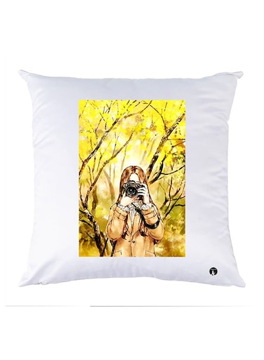 Printed Pillow Case Polyester White