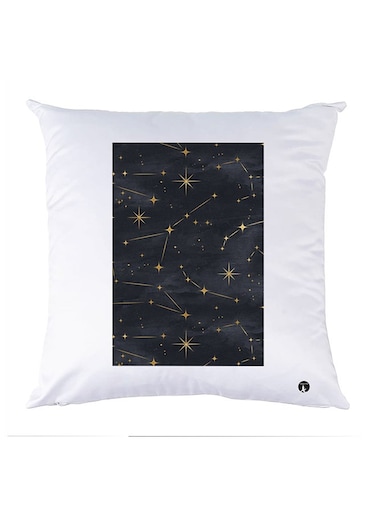 Printed Pillow Case polyester White 30x30cm