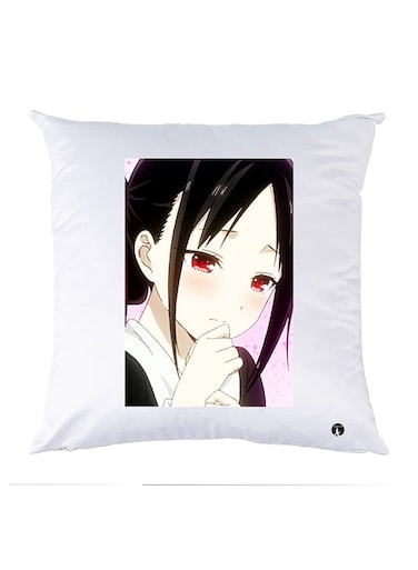 Printed Pillow Case polyester White 30x30cm