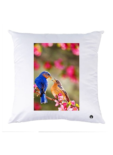 Printed Pillow polyester White 30x30cm