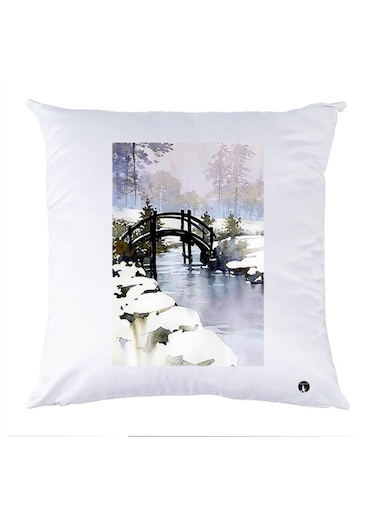 Printed Decorative Pillow Multicolour 30x30cm