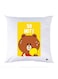 Printed Pillow Case polyester White 30x30cm
