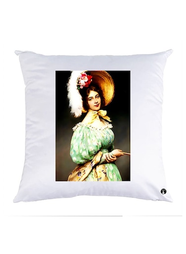 Printed Pillow Case polyester White 30x30cm