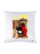 Printed Pillow Case Polyester White 30x30cm