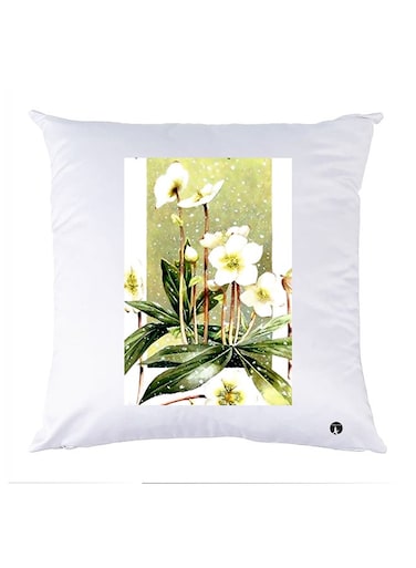 Printed Pillow polyester White 30x30cm