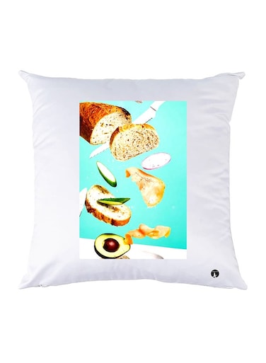Printed Pillow Case polyester White 30x30cm