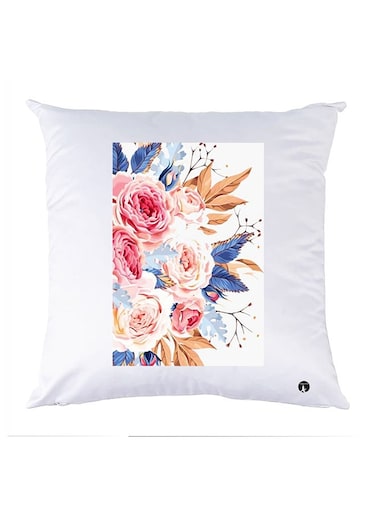 Printed Pillow Case polyester White 30x30cm