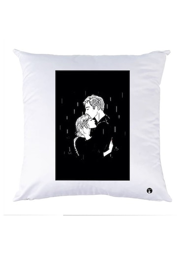 Printed Pillow polyester White 30x30cm