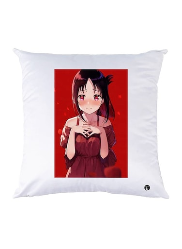 Printed Pillow polyester White 30x30cm